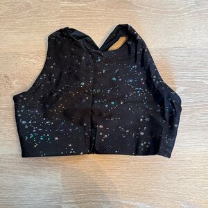 Emily Hsu Crop Bra - Black Starry